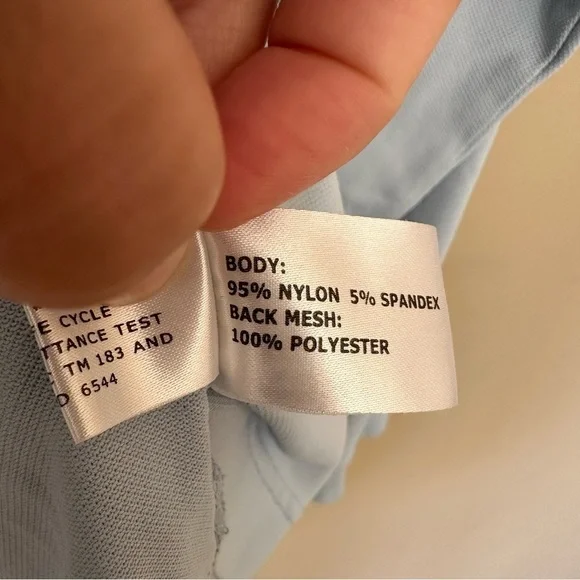 Coolibar Men XL Long Sleeve Vented Back Polo Shirt UPF 50 Sun Protection Blue - Picture 12 of 12